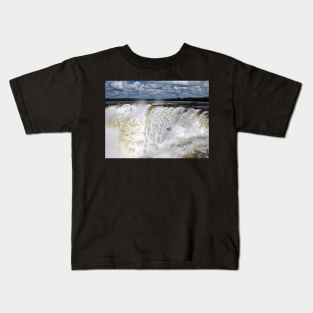 Iguazu Waterfalls Kids T-Shirt by PabloPKasso